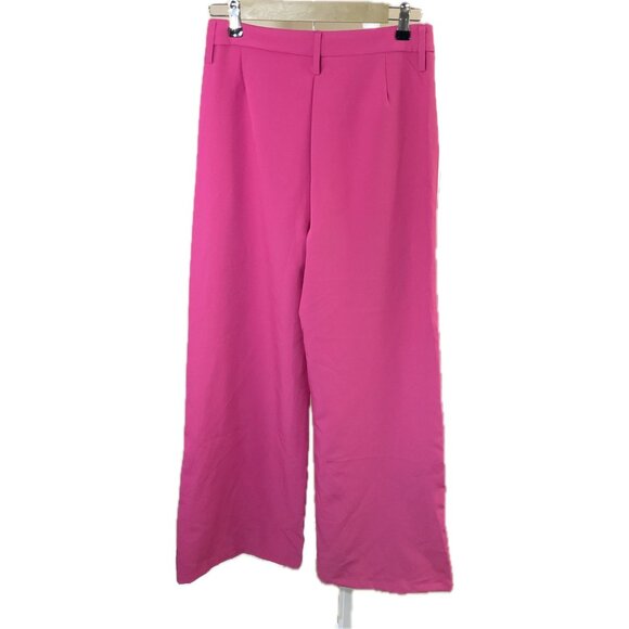 NWT Womens Wet Seal Pink  High Waisted Trouser Flare Pant  Size:  Medium - Picture 2 of 11